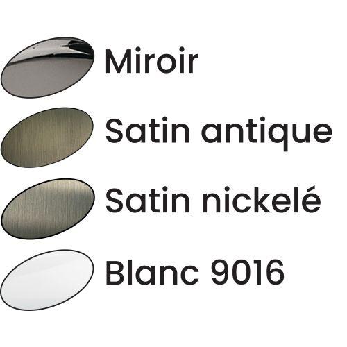 HERACLES B-ELFE-064 ensemble sur plaques entraxe 195 mm clé L zamak blanc pur EL