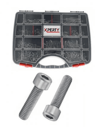Coffret de 212 vis à métaux acier zingué tête cylindrique - XPE0461734 Xperty