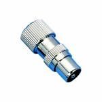 FICHE MALE DROITE IEC 9.5mm
