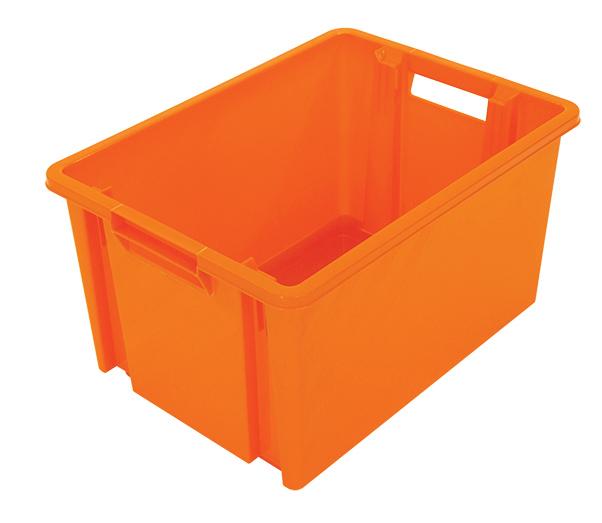 BAC PLASTIQUE GERBABLE ET EMBOITABLE ORANGE