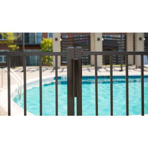 LOCINOX P00008665-9005 ferme portillon 2/1 charnière noir 9005 largeur 1,1 m 75