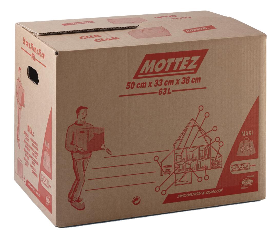 CAISSE DE DEMENAGEMENT CARTON FERMETURE AUTOMATIQUE