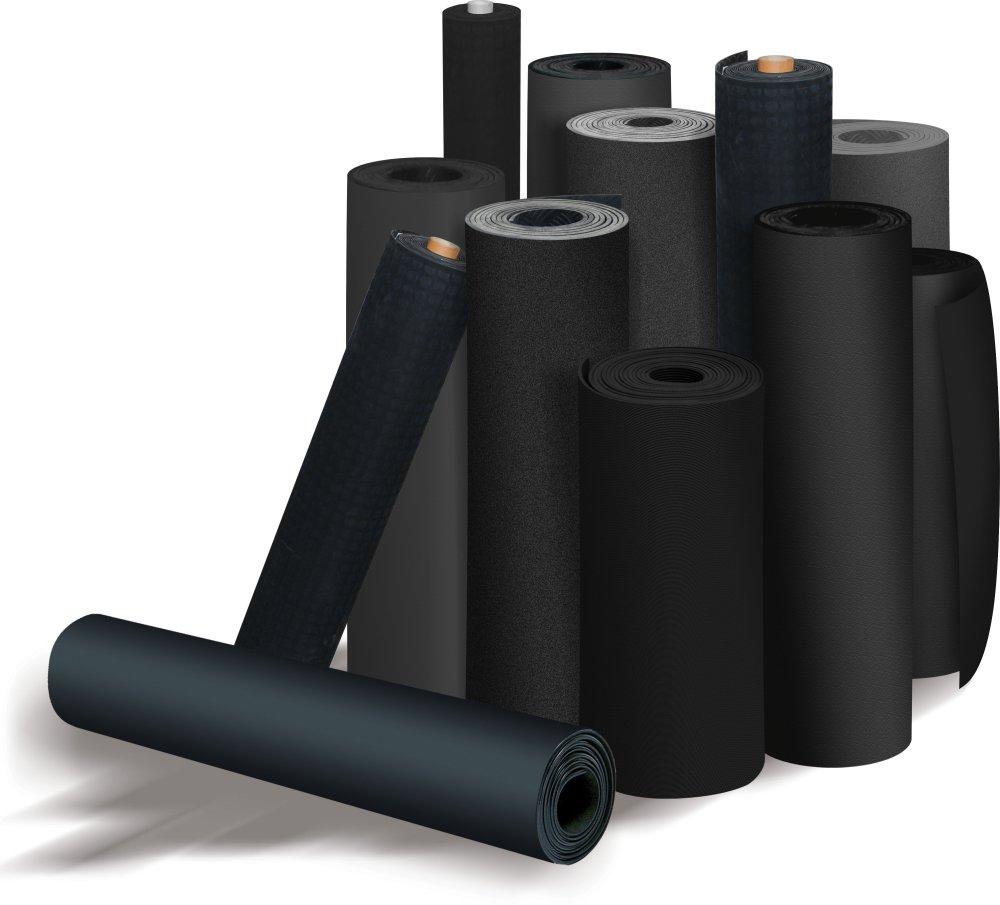 TAPIS CAOUTCHOUC POUR PROTECTION DU SOL NOIR
