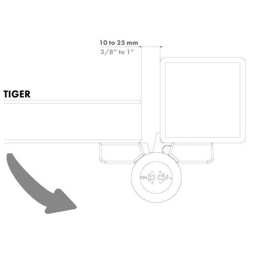 LOCINOX P00008665-9005 ferme portillon 2/1 charnière noir 9005 largeur 1,1 m 75