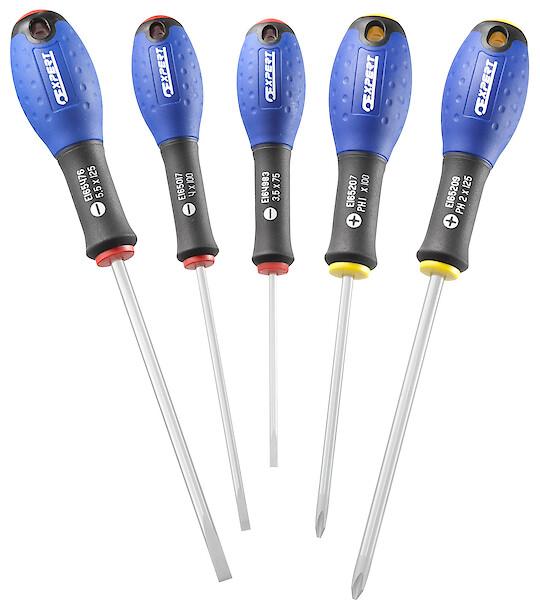 JEU DE 5 TOURNEVIS - FENTE/PH