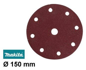 Disques abrasifs Ø150 mm auto-agrippant 8 trous (bois/métal)