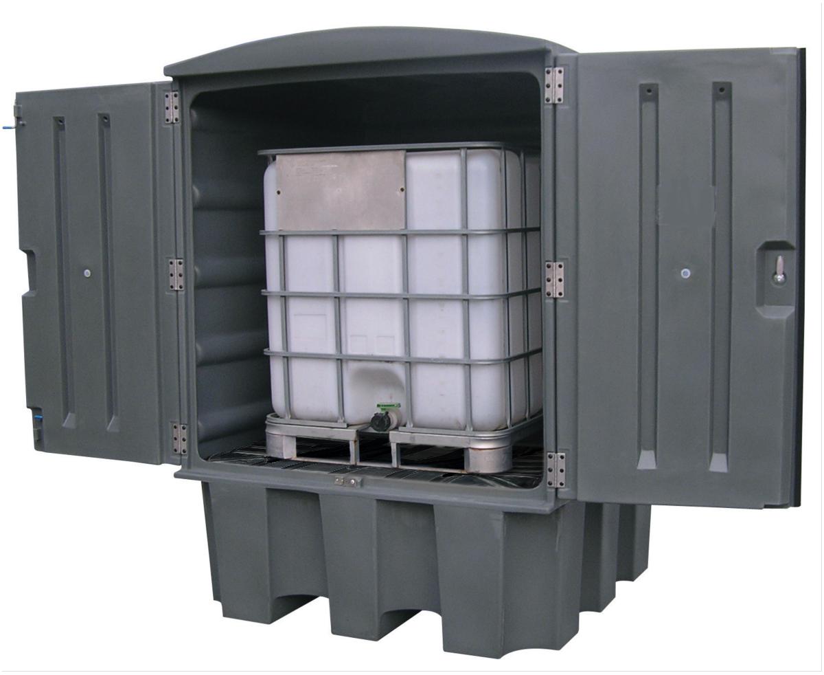 CONTENEUR DE RETENTION 100% PEHD 1100 LITRES
