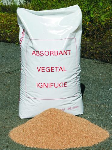 ABSIRBANT VEGETAL IGNIFUGE