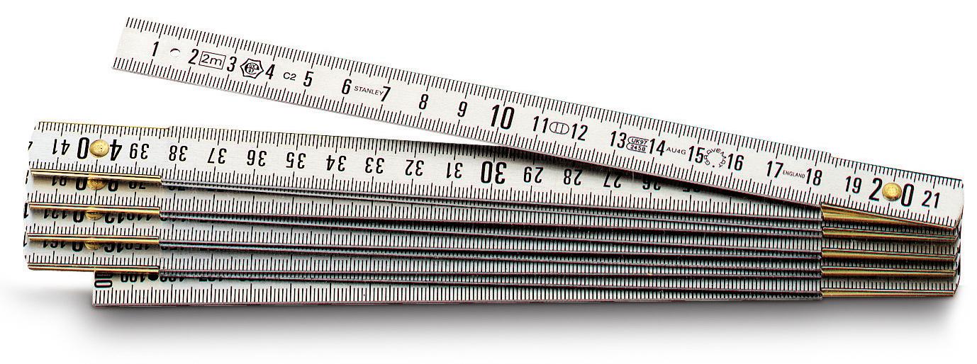 DOUBLE METRE PLIANT EN DURALUMIN