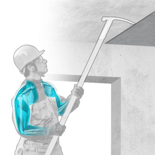 LEBORGNE 55309 Décoffreur longue portée Nanovib manche aluminium 185cm