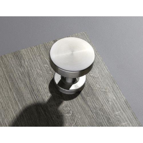 HERACLES B-INOX-BP01 bouton de porte plat D52 inox brossé JADE HOME