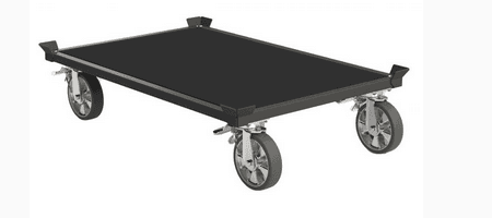 PLATEAU ROULANT AVEC COINS CHARGE 500 KG