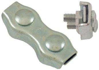 SERRE CABLE PLAT 2 BOULONS