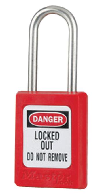 CADENAS DE CONSIGNATION MECANIQUE ANSE INOX ROUGE CLE MV