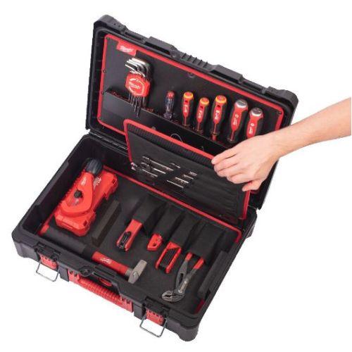 MILWAUKEE 4932499467 caisse à outils pour plombier 74 pièces PACKOUT