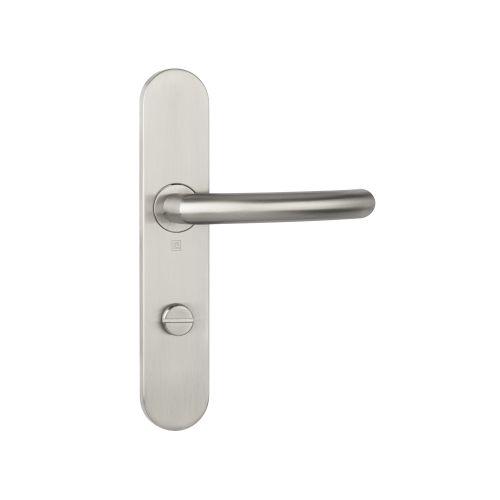 Ensemble double bequille sur plaque JADE série 1094 - Condamnation - inox brossé