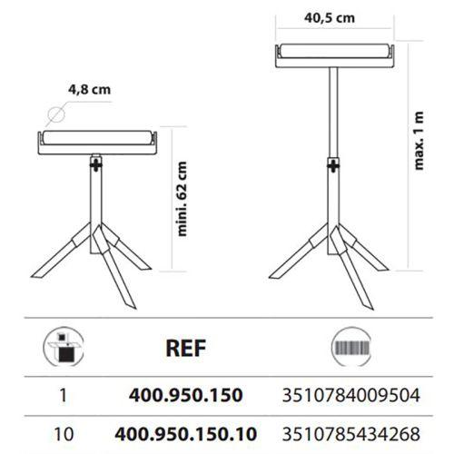 Servante d'atelier à rouleau SER.00400 - LEMAN 400950150