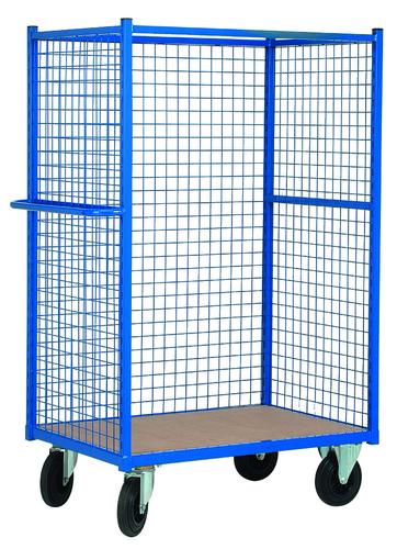 CHARIOT PLATEFORME 3 COTES GRILLAGES SANS ETAGERES