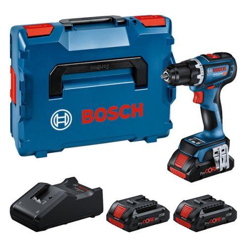 Perceuse-visseuse 18V Bosch GSR18V-90C brushless - 3 batteries ProCORE 4 Ah - ch