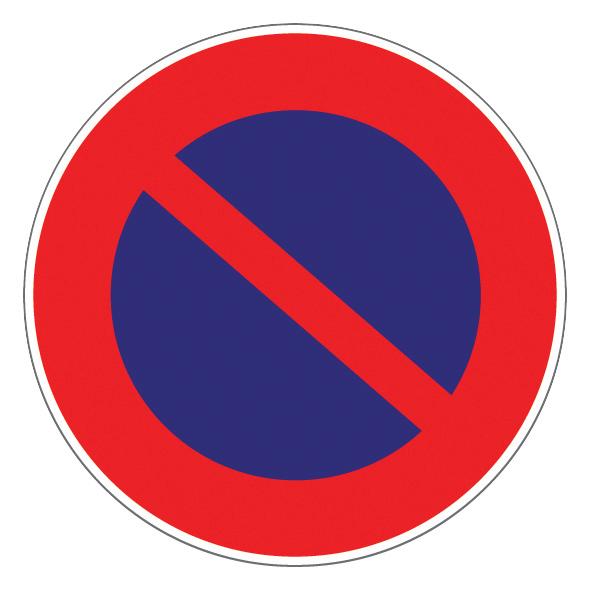 PANNEAU INTERDICTION DIA 300 MM DEFENSE DE STATIONNER