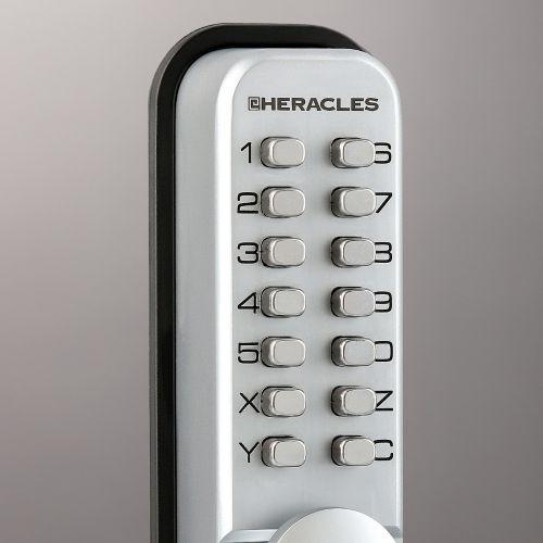 HERACLES HCODE-A verrou à code mécanique en applique pêne dormant réversible HCO