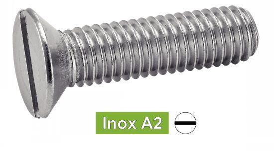 Vis métaux tête Fraisée Fendue Inox A2 - DIN 963