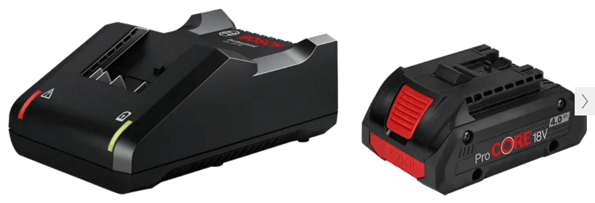 PACK ENERGIE BOSCH PROCORE 18V 1x4,00 Ah + Chargeur