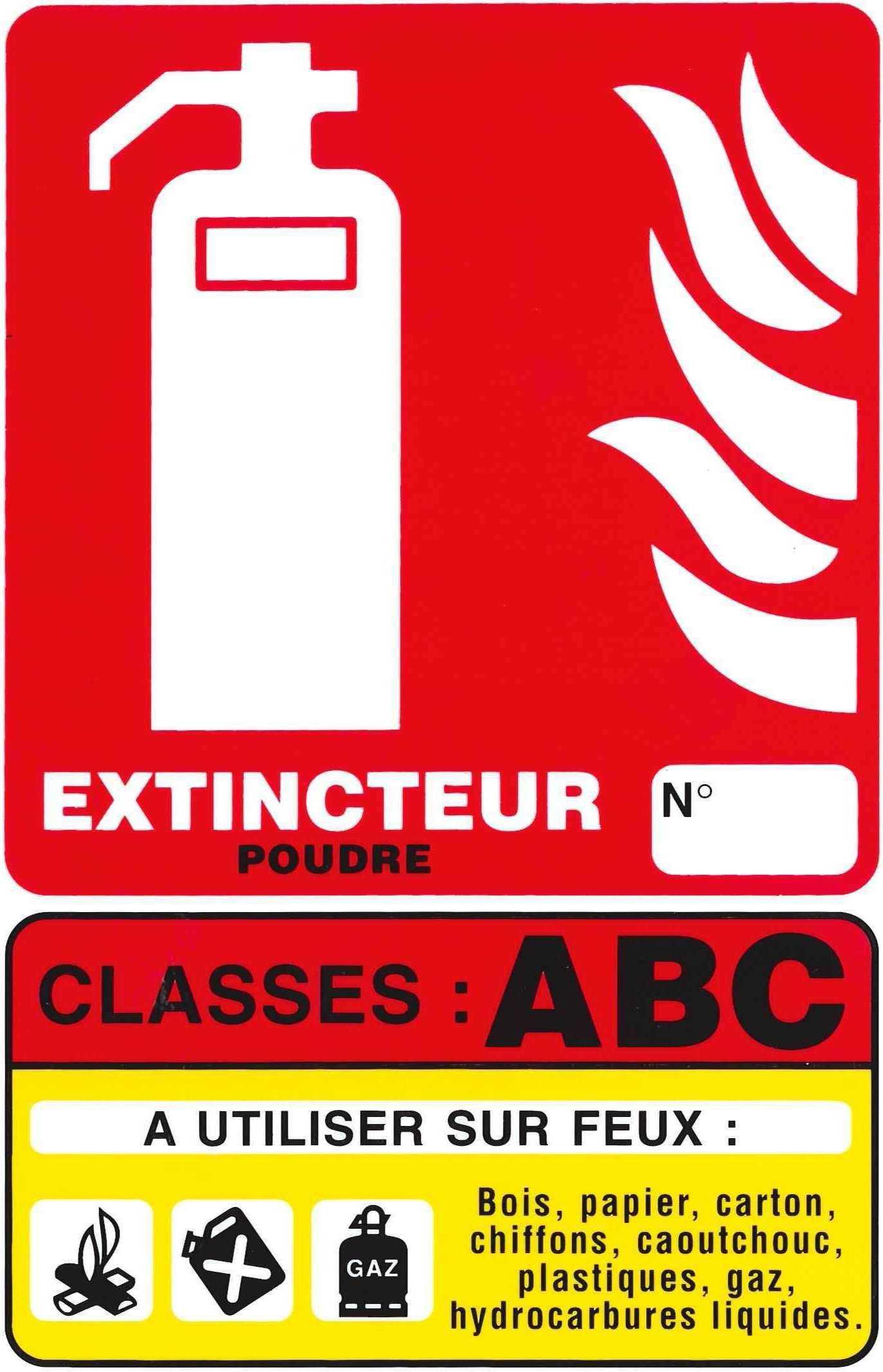 PANNEAUX CLASSES FEU 200X300MM