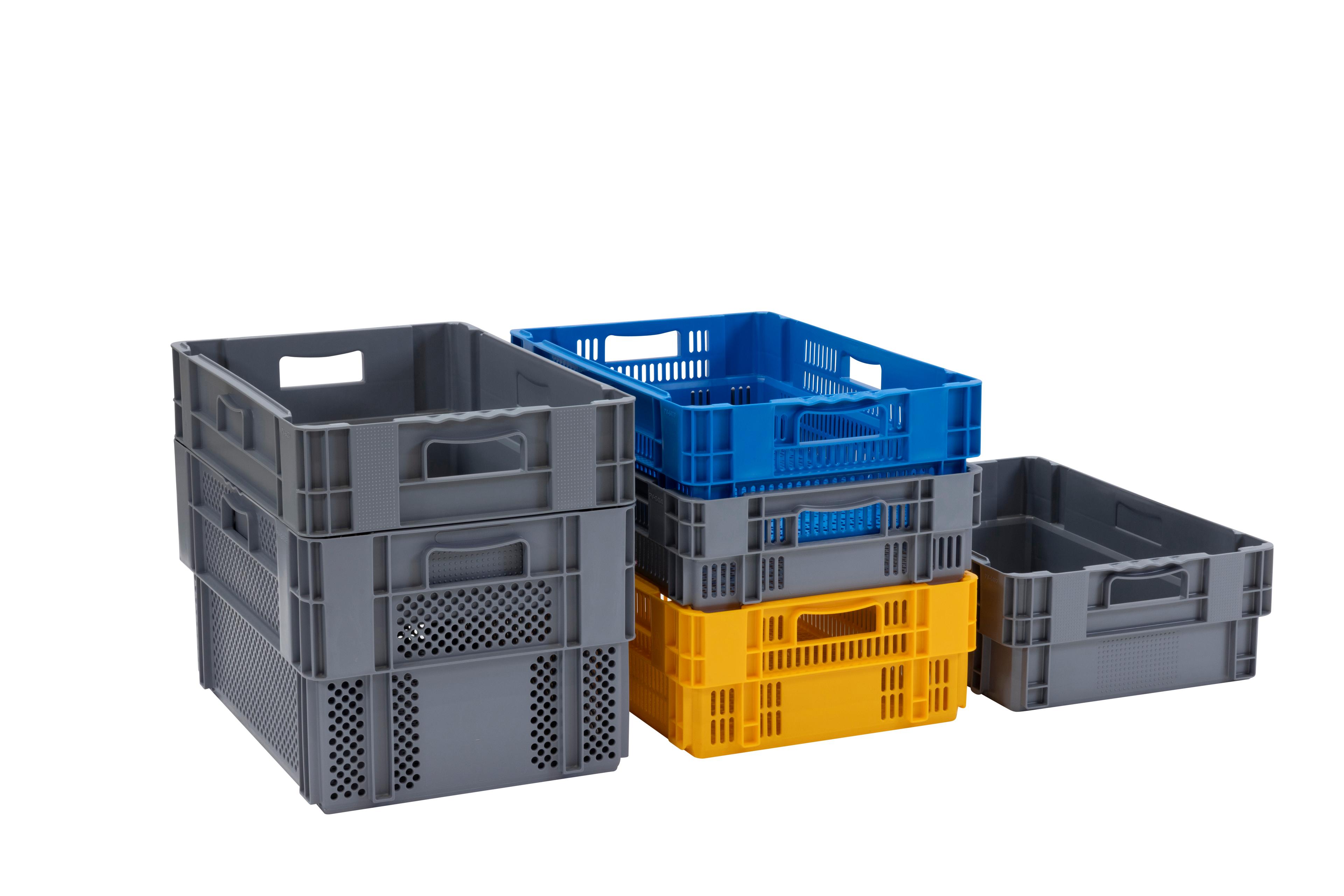 BAC GERBABLE EMBOITABLE UNICOLORE 600 X 400 GRIS