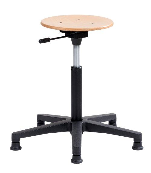 TABOURET BOIS CONFORT SUR PATINS OU ROULETTES