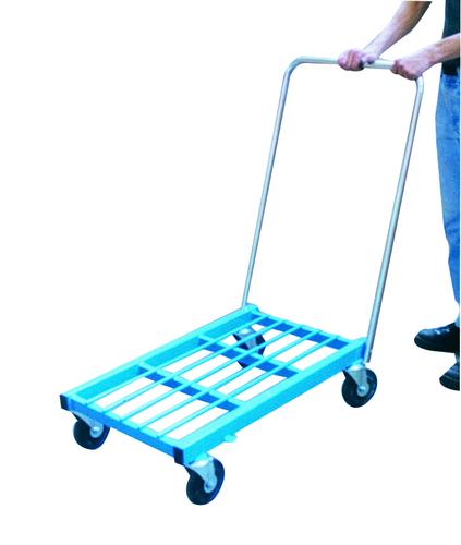 CHARIOT ROULANT METALLIQUE A DOSSIER REPLIABLE
