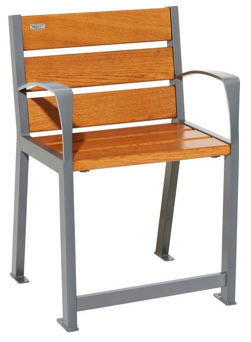 FAUTEUIL ET BANC ACIER BOIS CHENE CLAIR 600 SPECIAL SENIOR