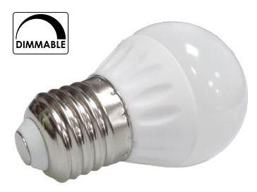 AMPOULE SPHERIQUE E27/230V DIMMABLE
