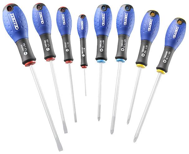 JEU DE 8 TOURNEVIS - FENTE/PH/