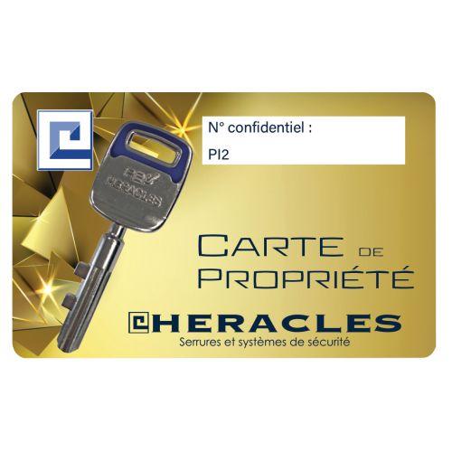 HERACLES NP68561GT2 serrure carénée 6 points à tirage A2P* gauche blanc PERICLES