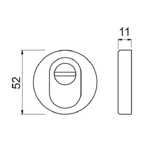 Rosace de sécurité ronde - SALOME SECURITE