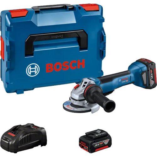 Meuleuse d'angle18V Bosch 125mm GWS 18V-10 P - 2 batteries 5Ah - chargeur - coff
