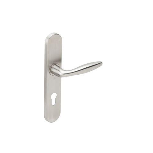 Ensemble double bequille sur plaque JADE série 1594 - Clé I - inox