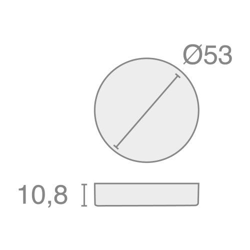 Paire de rosaces PMR JADE - Inox - Condamnation