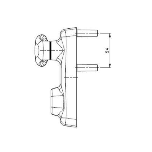 HERACLES F-8572-BLC module extérieur pour antipanique profil européen - béquille