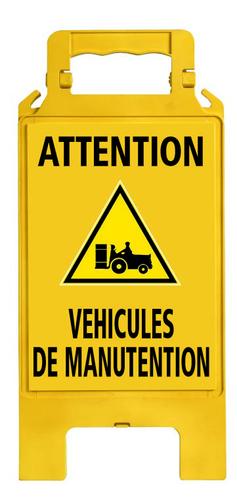 CHEVALET DE SIGNALISATION JAUNE