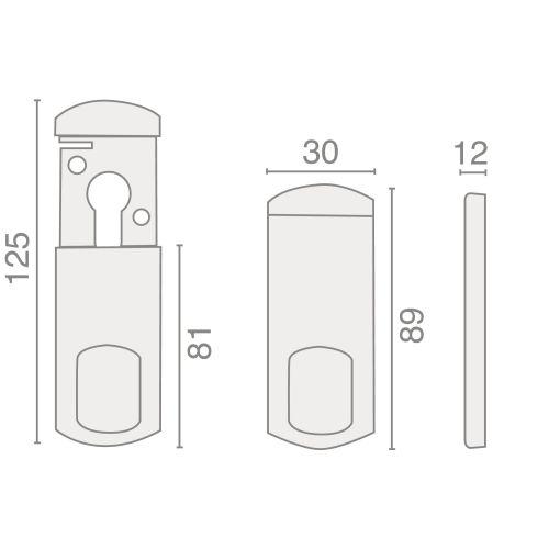 Cache cylindre magnétique mini - PVD SALOME