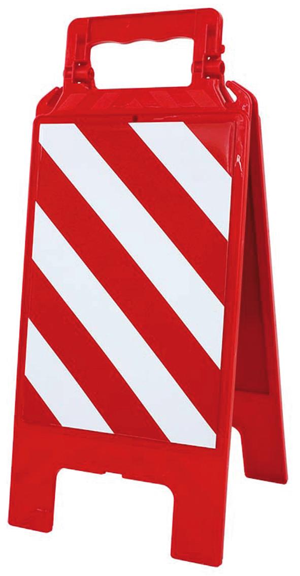 CHEVALET DE SIGNALISATION ROUGE