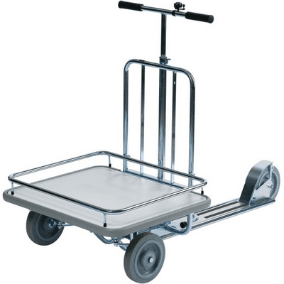 TROTTINETTE INDUSTRIELLE AVEC PLATEAU SANS GALERIE DE RETENUE