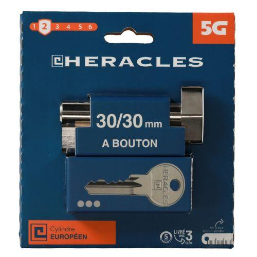 HERACLES ZL-C100011 cylindre à double entrée 5 goupilles 5G 30 x 40 mm laiton ni