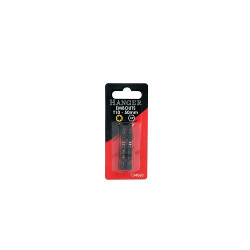 HANGER 134062 carte de 2 embouts impact étoile T20 longueur 50 mm
