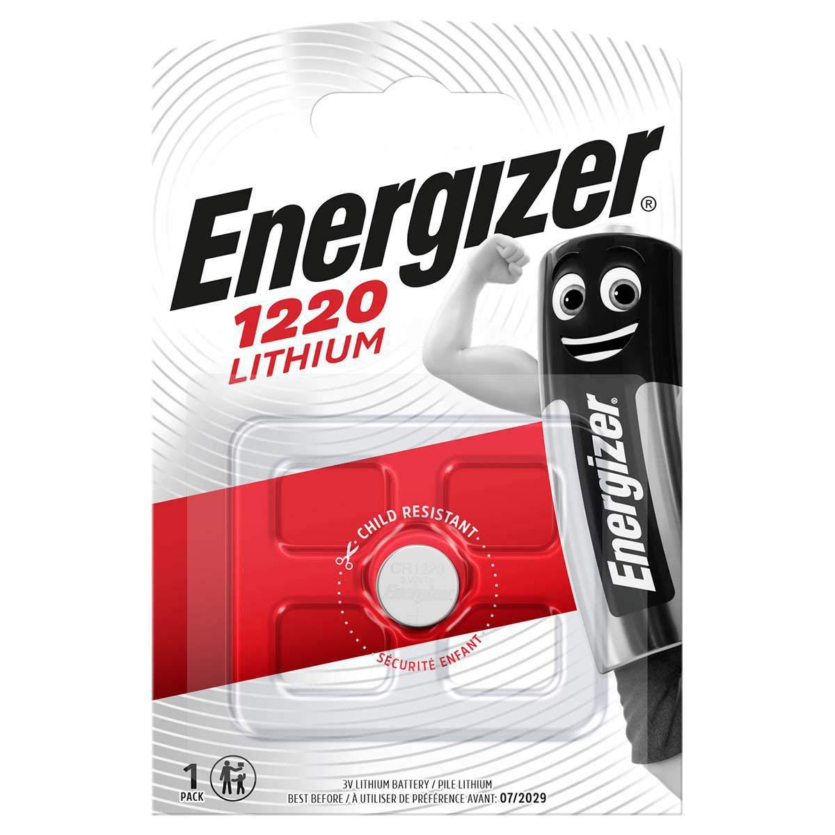 Pile bouton CR1220 3V Lithium