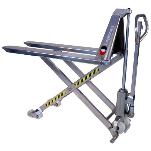 TRANSPALETTE AHUTE LEVEE MANUEL INOX SUR MESURE