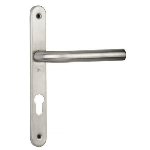 Ensemble double bequille sur plaque JADE série 1194 - Clé I - inox - Etroite