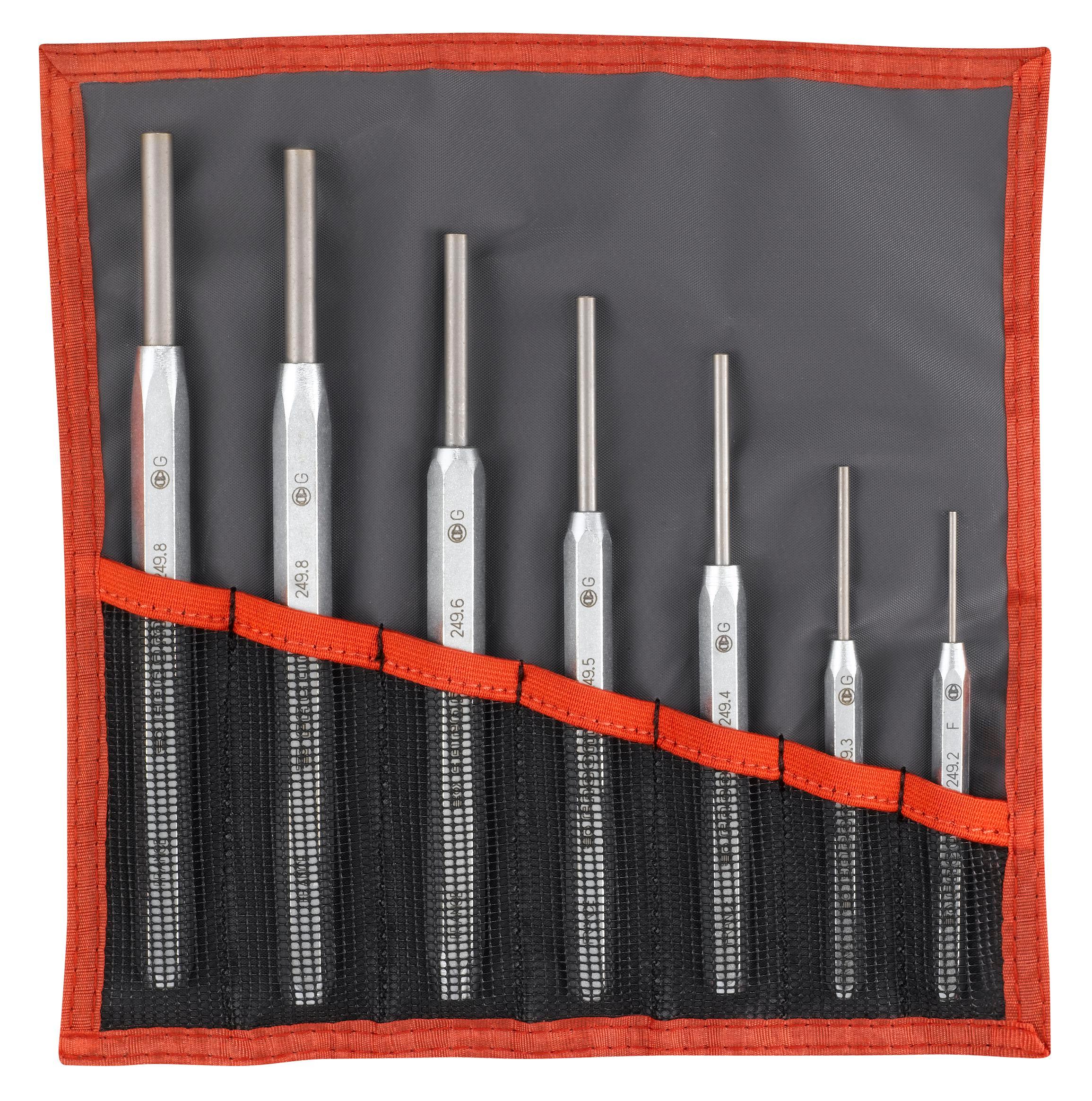 Jeu de 7 chasse goupilles standards